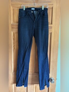 Women’s Dark Blue KanCan Split-Hem Jeans